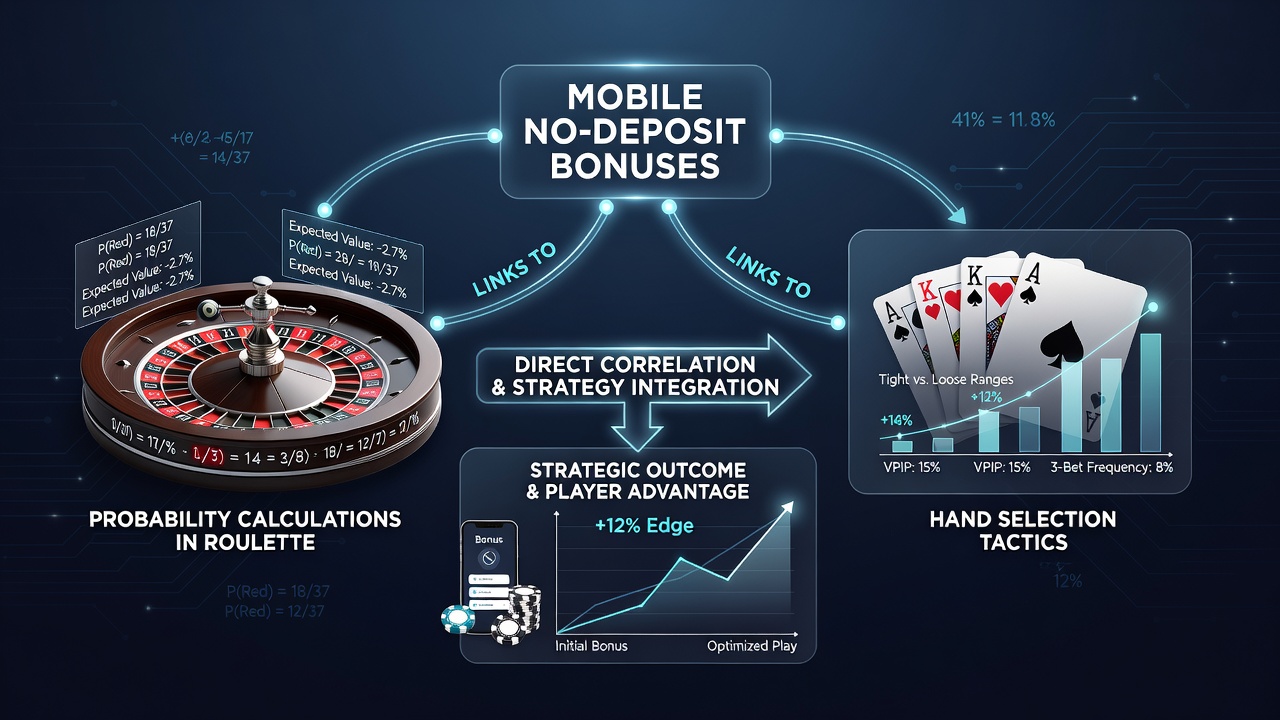 Schnittstelle zwischen Roulette-Wahrscheinlichkeitsanzeigen und Video-Poker-Handauswahl in mobilen Übungsmodulen mit No-Deposit-Boni