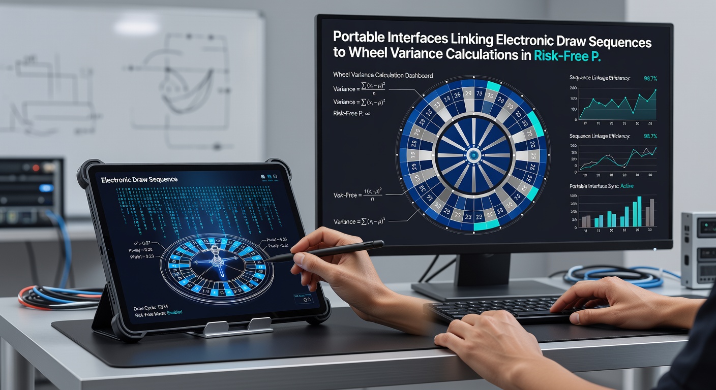 Darstellung einer mobilen Schnittstelle mit elektronischen Ziehsequenzen und Wheel-Varianzberechnungen in einem Übungsmodul