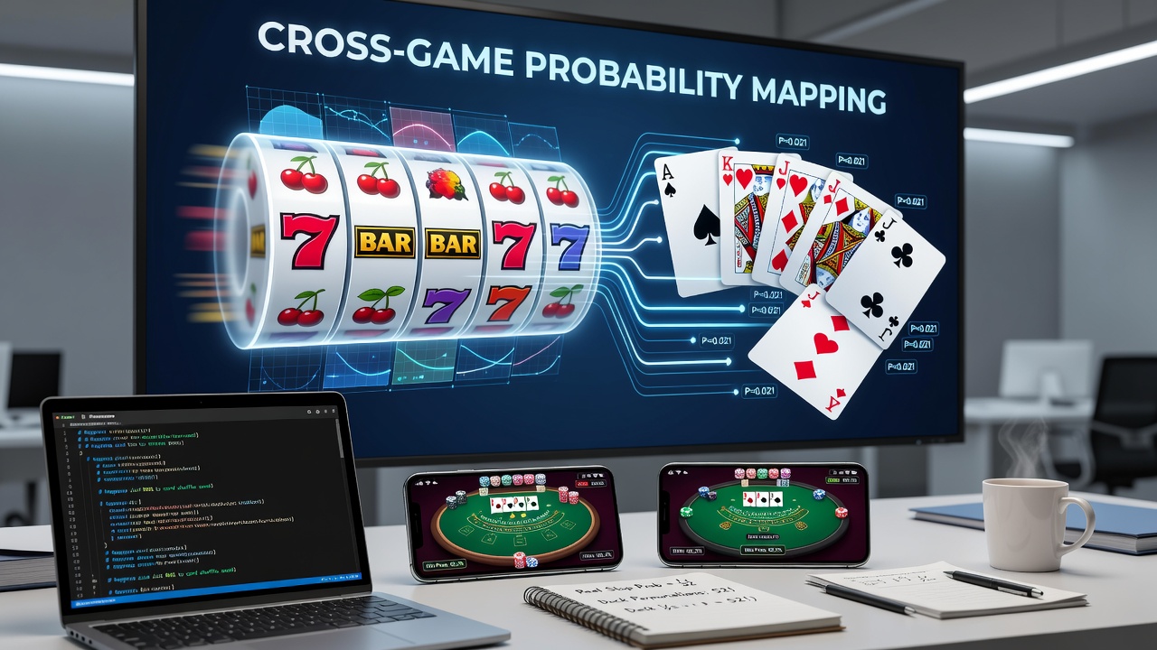 Visualisierung von Slot-Walzenalgorithmen und Kartenzugsequenzen in mobilen Simulationen