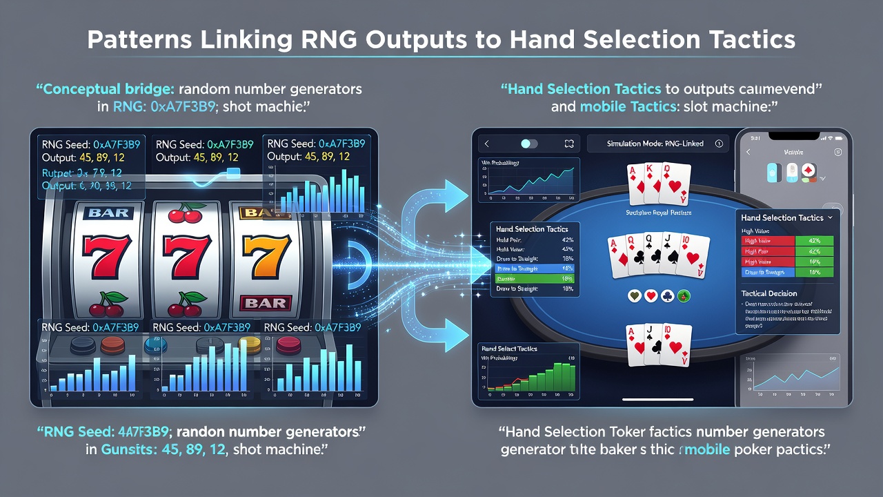 Darstellung von Musteranalysen zwischen Slot-RNG und Poker-Handtaktiken in mobilen Trainingsmodulen