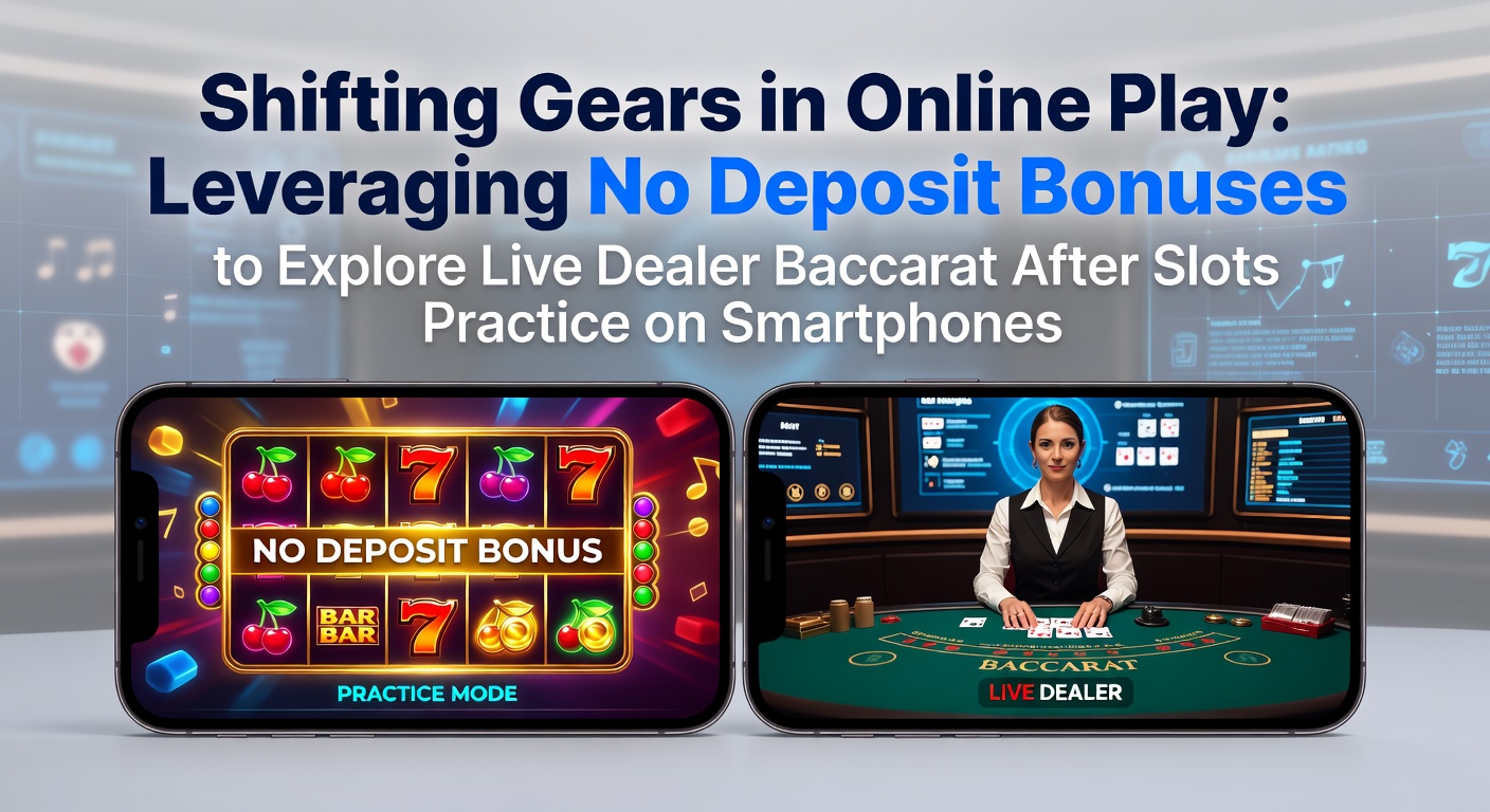 Smartphone mit laufendem Slot-Spiel und Übergang zu einem Live-Baccarat-Tisch auf dem Display