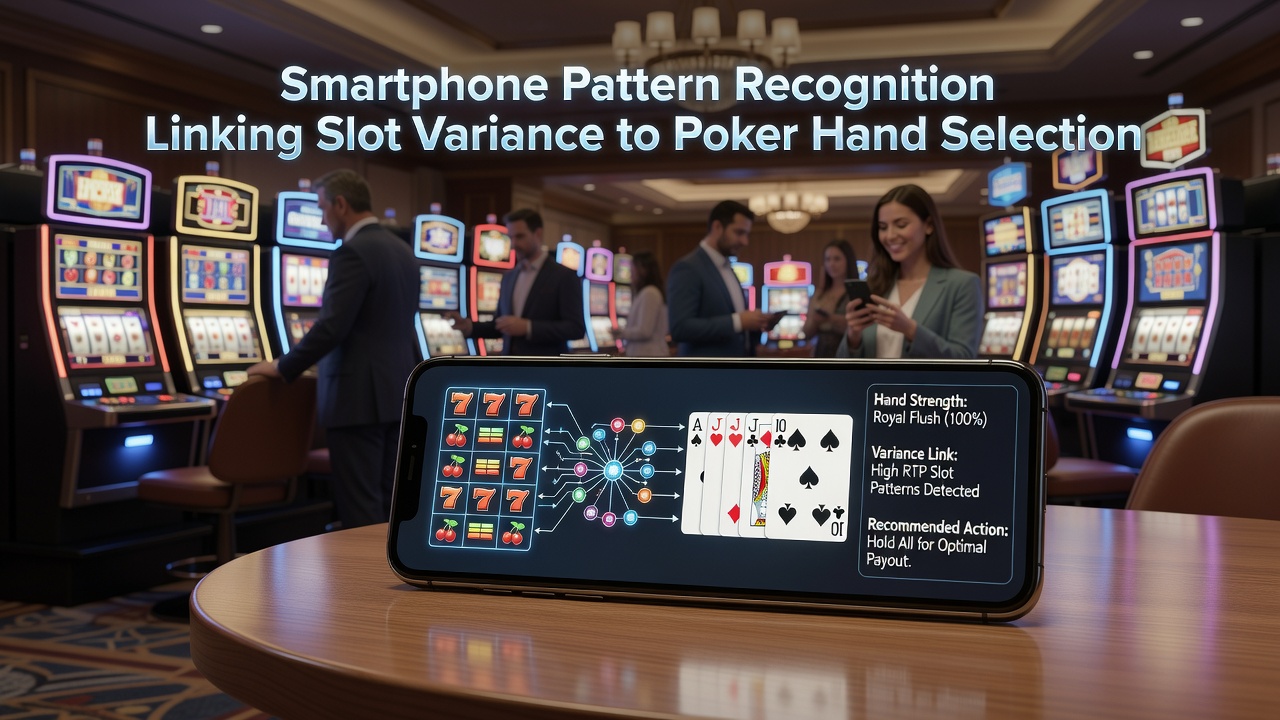Mobile Schnittstelle zeigt Verknüpfung von Slot-Varianzmustern mit Poker-Handstrategien in Gratis-Casino-Apps