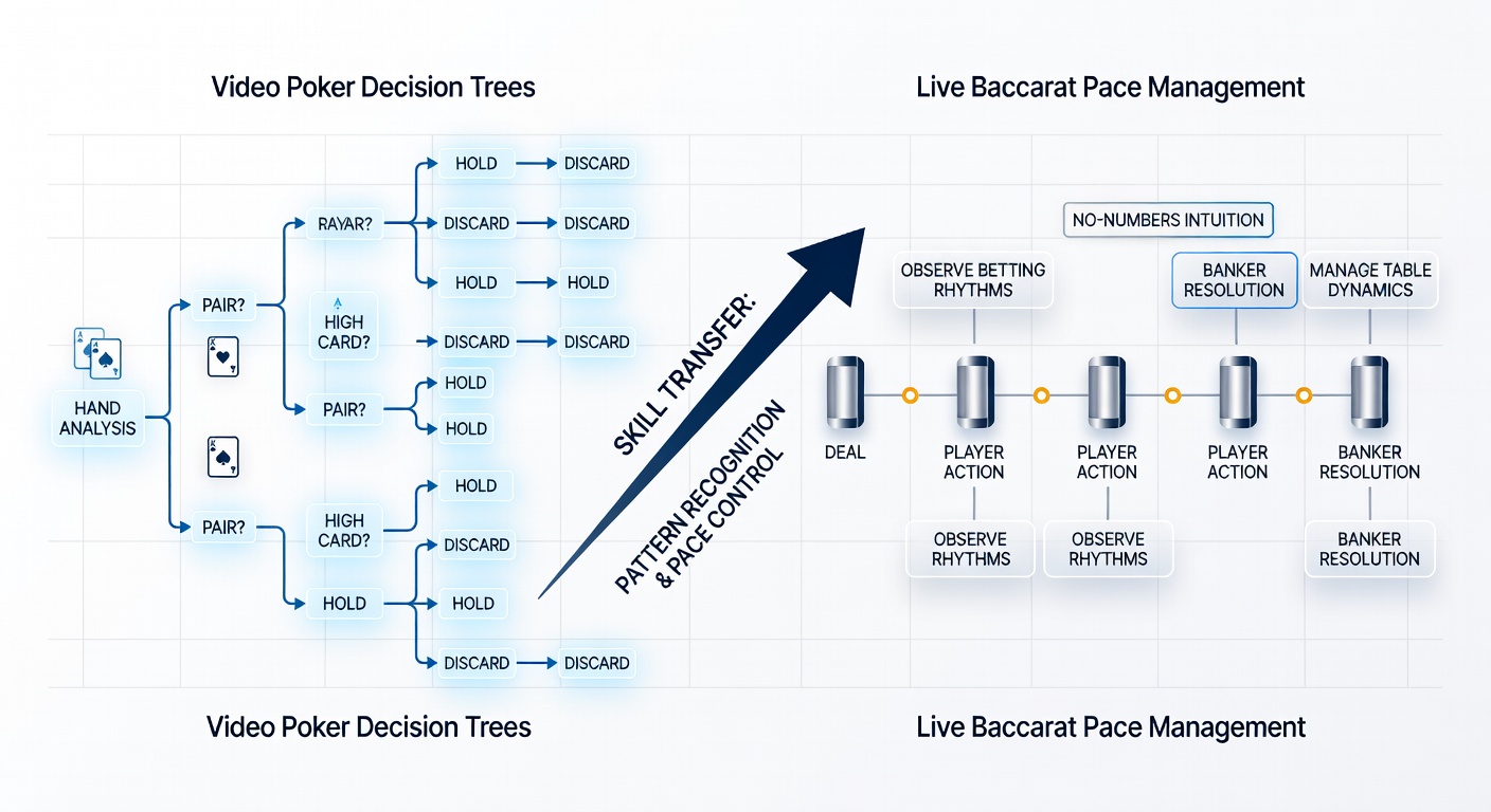 Darstellung von Live-Baccarat-Sessions mit Fokus auf Pace-Management und mobilen Trainingszugängen
